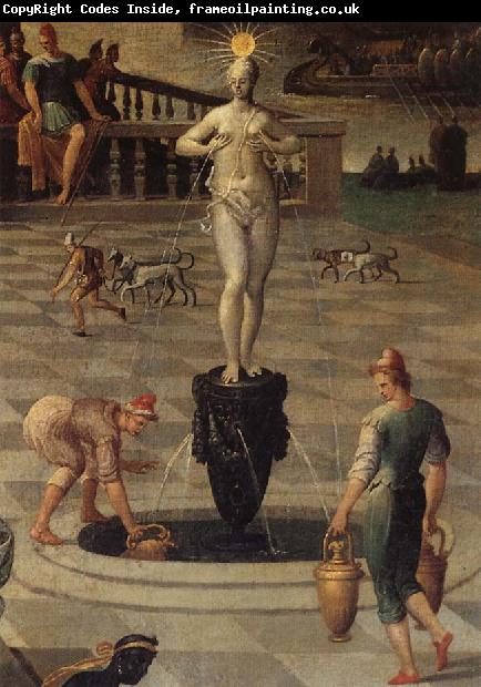 Antoine Caron Details of Caesar Augustus and the Tiburtine Sybil